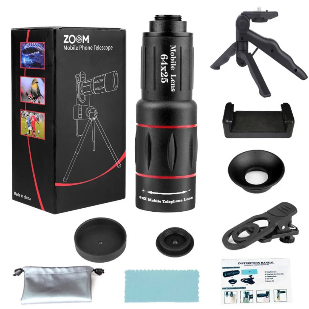 Skorter | Single Barrel Telephoto Lens External Camera for Mobile Phones - Telescopes & Concert Shooting