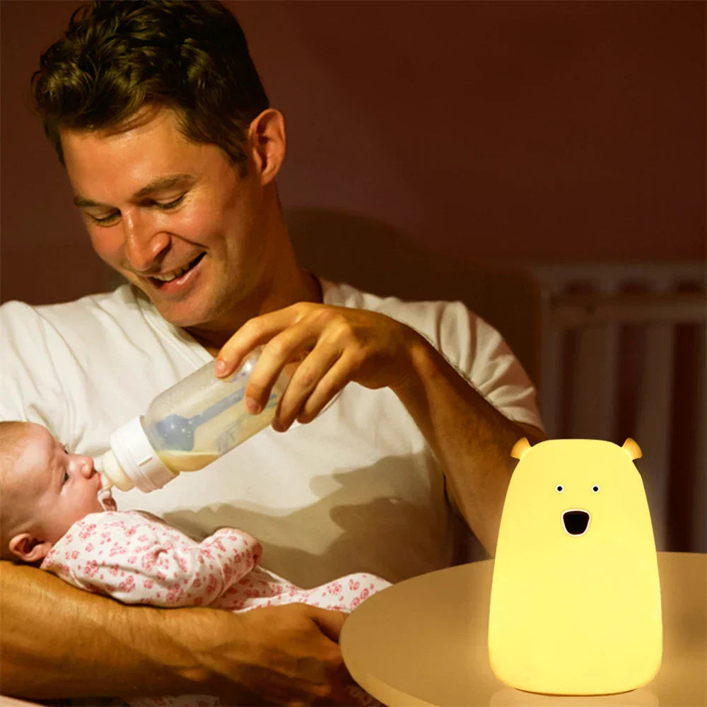 Skorter | Bjørn LED Night Lamp - Touch Sensor Bed Light for Children