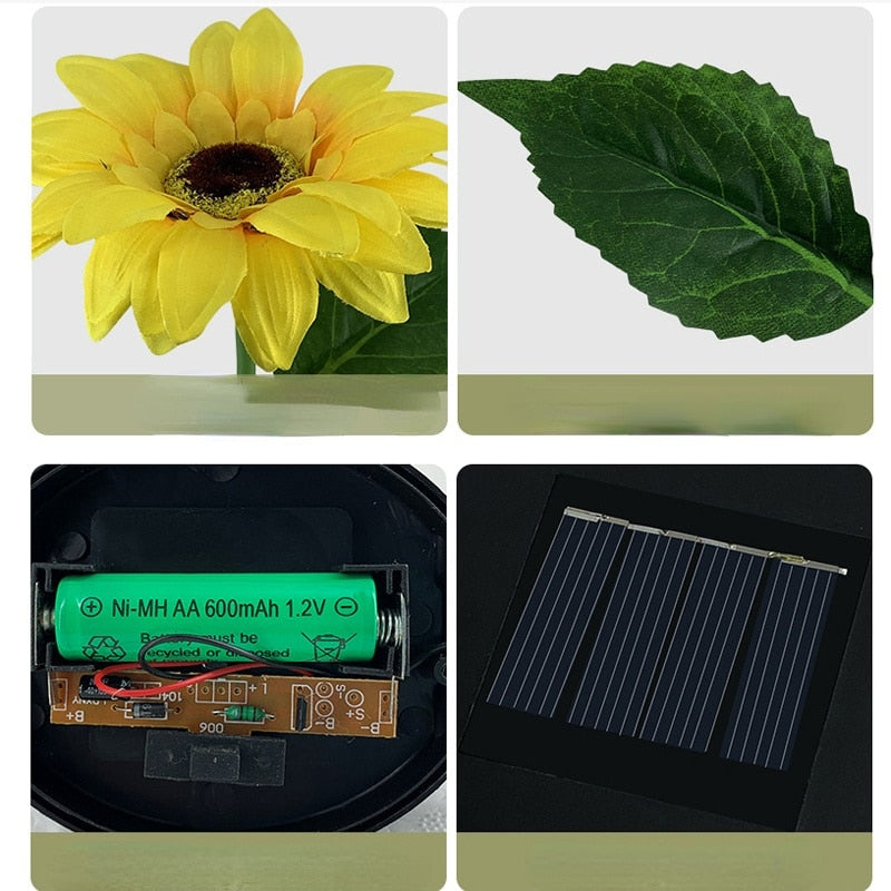 Skorter | Sunflower Waterproof Solar Led Garden Lights