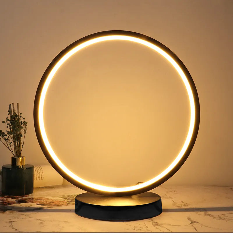 Skorter | LuxeLicht - Illuminate Your Room with the Stylish Fleur Halo Side Table Lamp from LuxeLicht