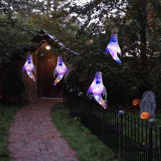 Skorter | Halloween Hanging Ghost Lights – LED Outdoor Decor