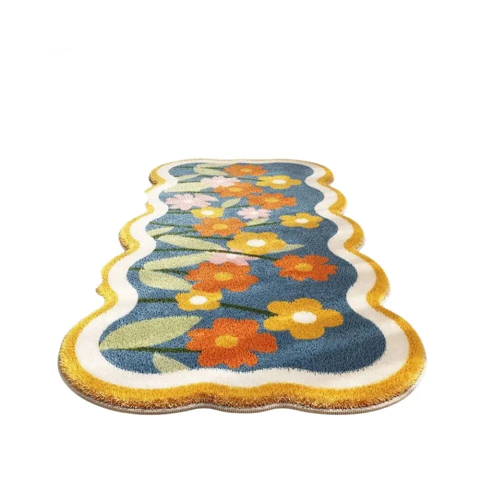 Skorter | Floral Cashmere Stain-Resistant Carpet