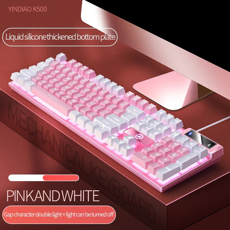 Skorter | 104-Key Wired Gaming Keyboard - Color Matching Backlit