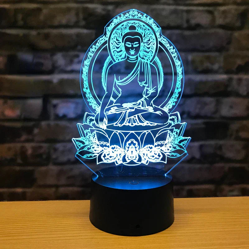 Skorter | LumiBuddha - 3D LED Night Light with Color Change and Meditative Mood