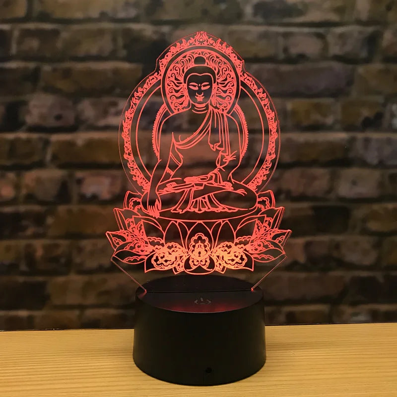 Skorter | LumiBuddha - 3D LED Night Light with Color Change and Meditative Mood