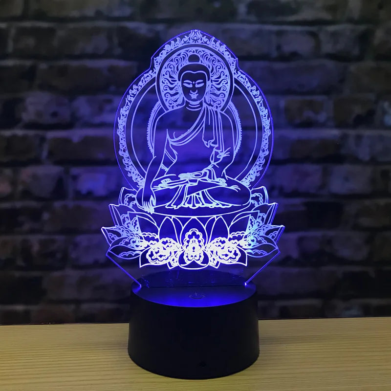 Skorter | LumiBuddha - 3D LED Night Light with Color Change and Meditative Mood