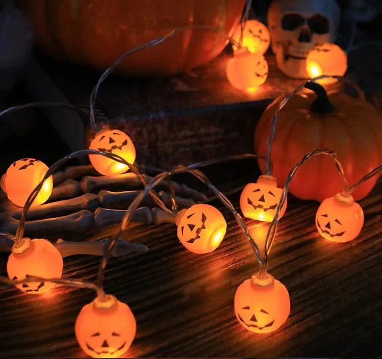 Skorter | Halloween LED Pumpkin & Skull String Lights