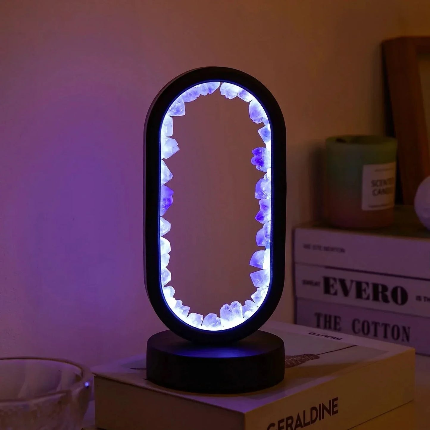 Skorter | Natural Amethyst Crystal Lamp for Relaxation