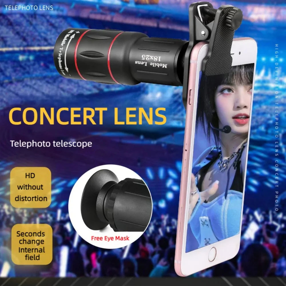Skorter | Single Barrel Telephoto Lens External Camera for Mobile Phones - Telescopes & Concert Shooting