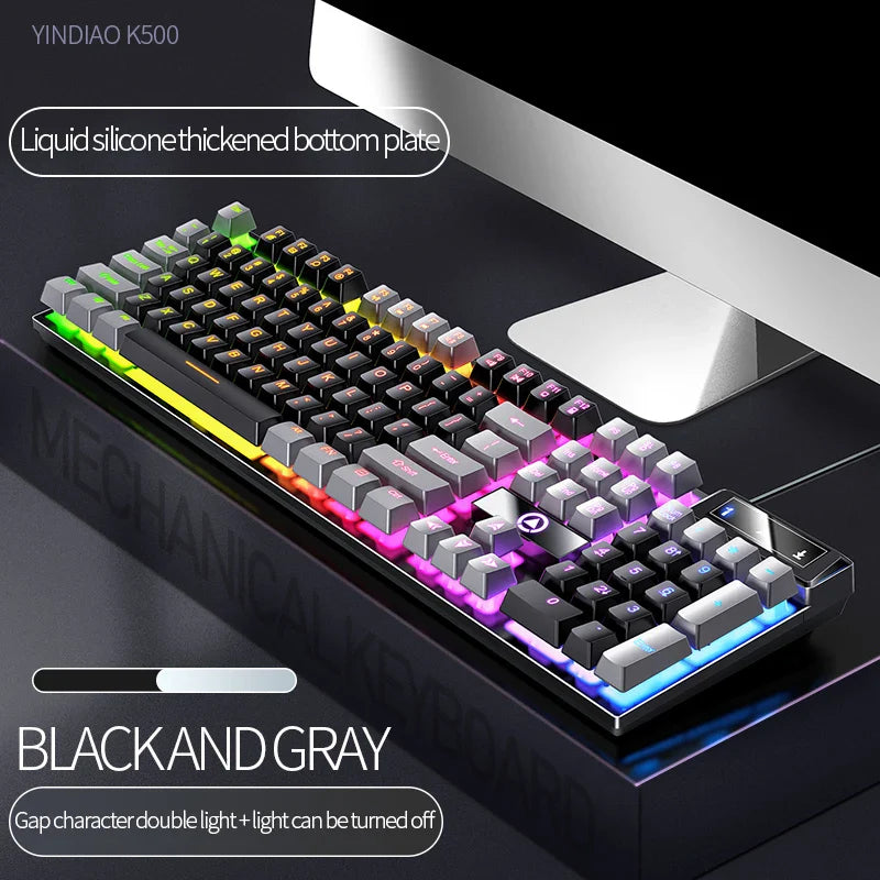 Skorter | 104-Key Wired Gaming Keyboard - Color Matching Backlit