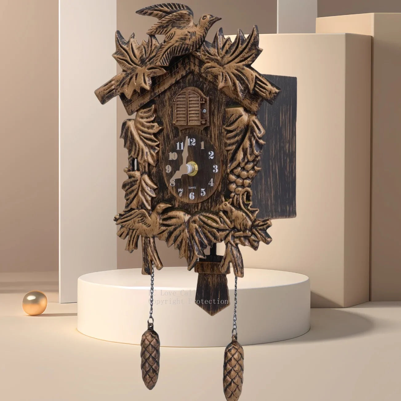 Skorter | Bird Sound - Cluck Clock Wall Clock with Timeless Charm