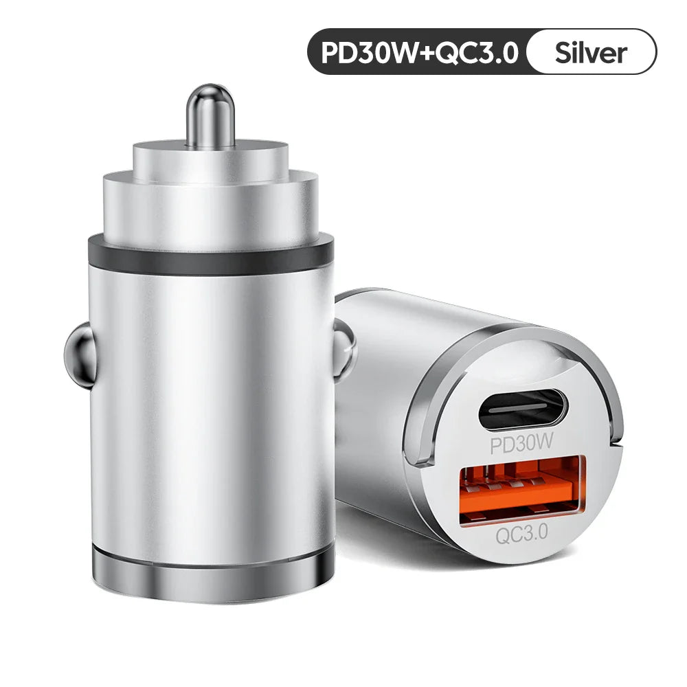 Skorter | 100W Car Charger PD Fast Charging/QC3.0, USB Type C for iPhone