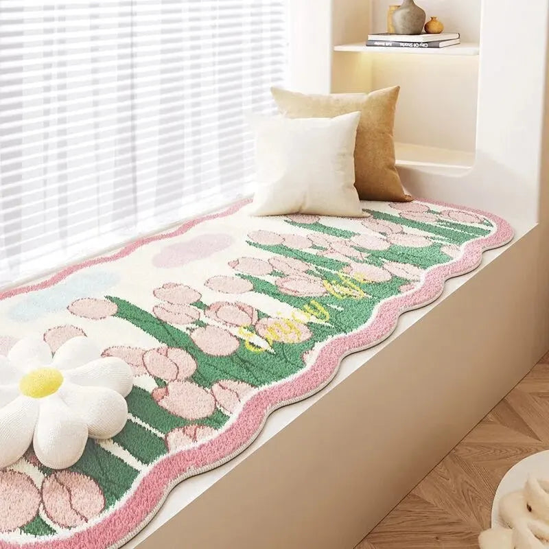 Skorter | Floral Cashmere Stain-Resistant Carpet