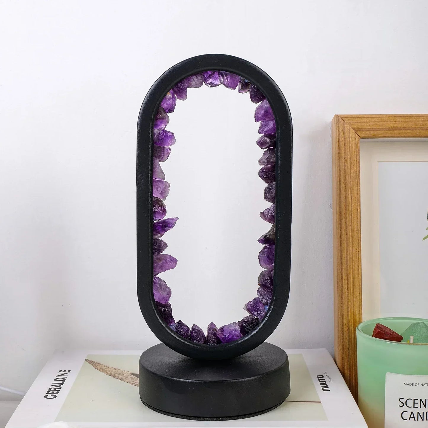 Skorter | AuraStone | Natural Calming Amethyst Serenity Lamp