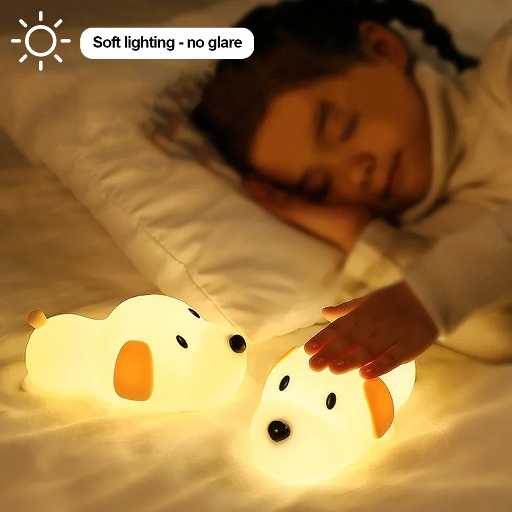 Skorter | Puppy Silicone Night Light - USB Rechargeable LED Lamp