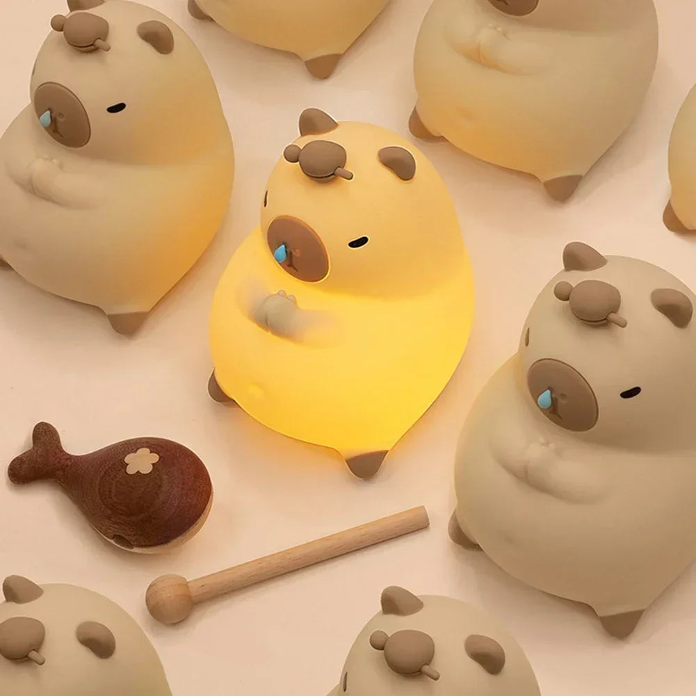 Skorter | Meditating Capybara Night Light - LED Touch Sensor Lamp