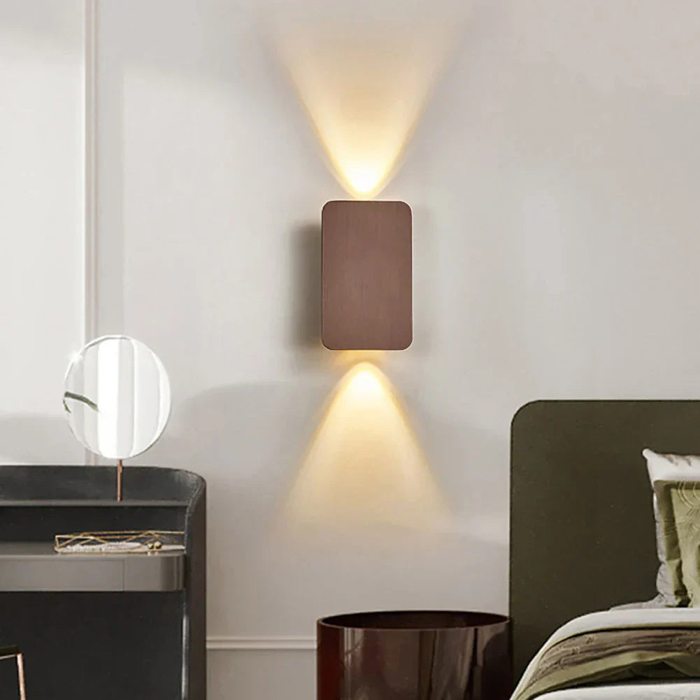Skorter | Aria Modern Square Wall Lamp β Up and Down Lighting for Bedroom and Living Room