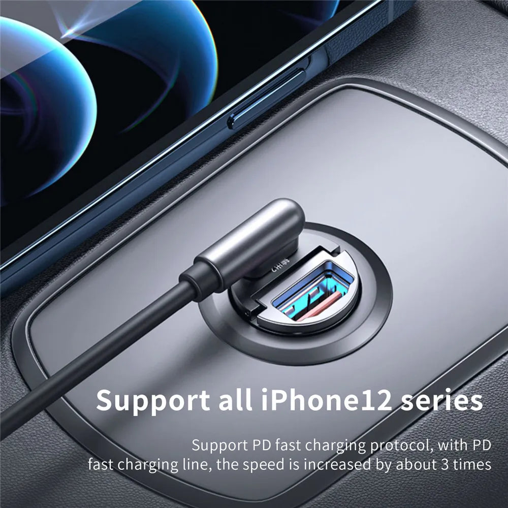 Skorter | 100W/200W QC3.0 PD Mini Car Charger - 12-24V Fast Charging