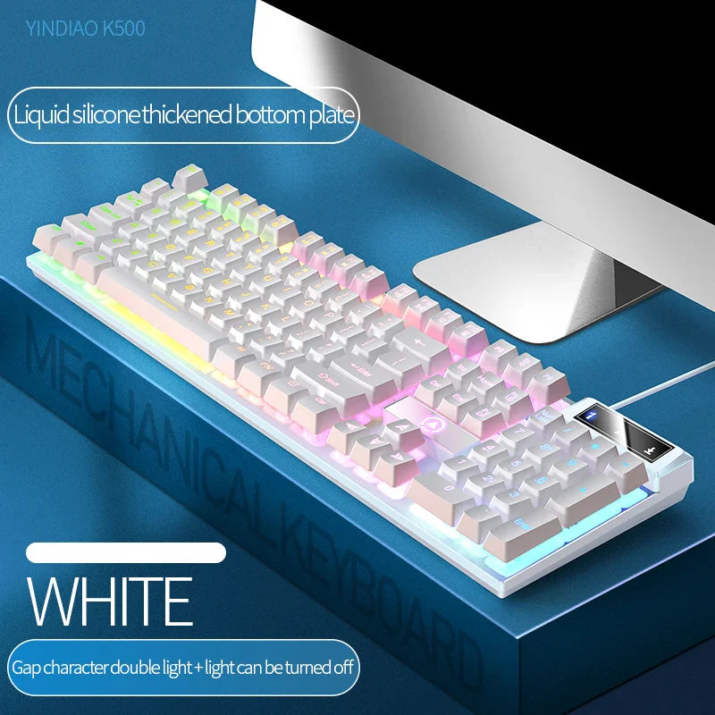 Skorter | 104-Key Wired Gaming Keyboard - Color Matching Backlit