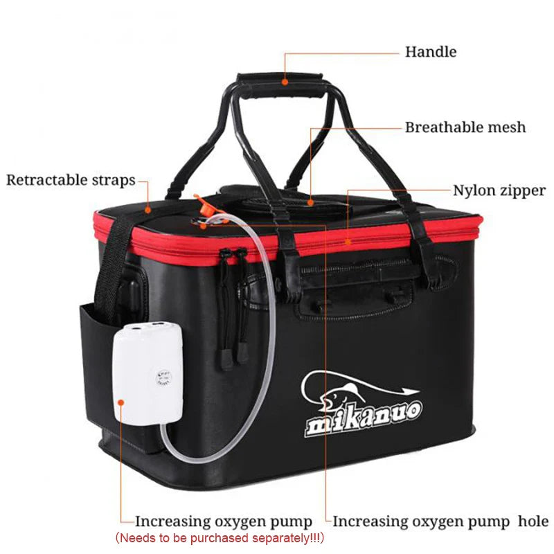 Skorter | Fishing & Equipment Bucket Live Fish Water Tank