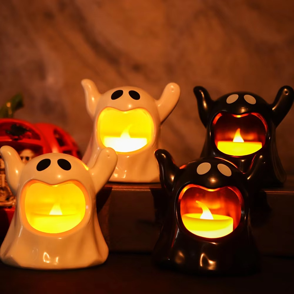 Skorter | Light Ghost Halloween Lamp – LED Ghost Decoration with Battery Lighting