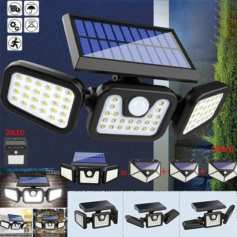Skorter | Power Save Motion Activated Outdoor Solar Lamp