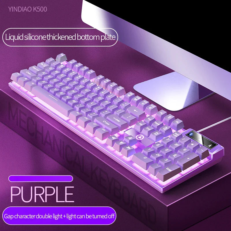 Skorter | 104-Key Wired Gaming Keyboard - Color Matching Backlit