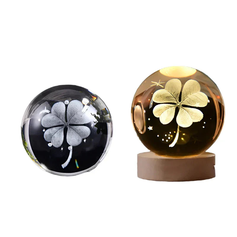 Skorter | LumiCrystal - 3D LED Night Lamp with Star Gallery and Wooden Base