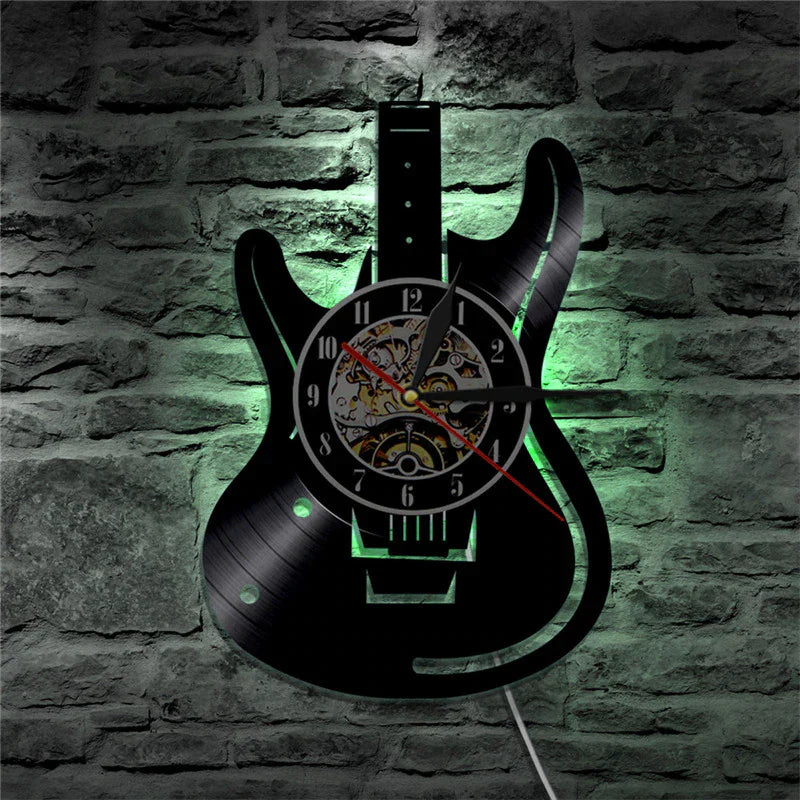 Skorter | Guitar Vinyl Wall Clock
