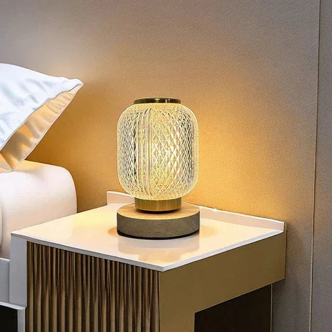 Skorter | NordicGlow - Dimmable LED Table Lamp with Crystal Design and Energy Saving Lighting