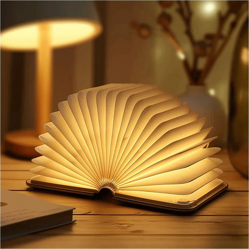 Skorter | Folding Book Light – Unique and Quirky Gift Idea for Book Lovers, Perfect for Reading Nooks or Bedside Tables | Creative and Compact Night Light