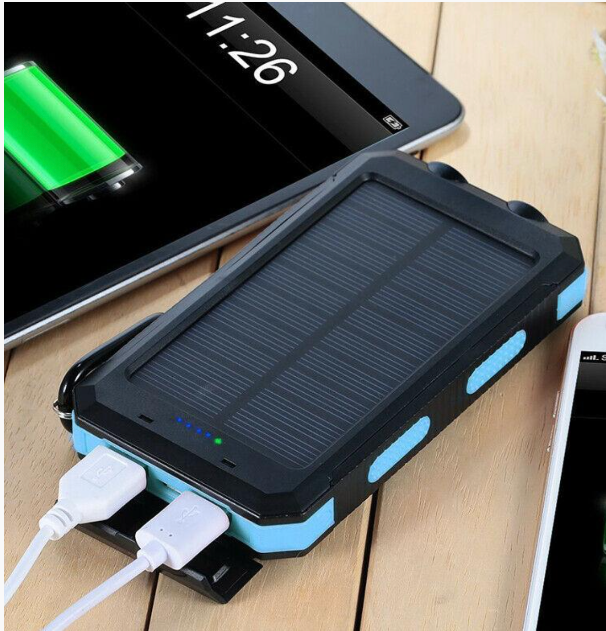 Skorter | 500000mAh Solar Charger Waterproof Power Bank External