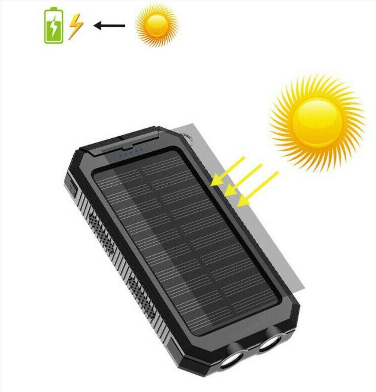 Skorter | 500000mAh Solar Charger Waterproof Power Bank External