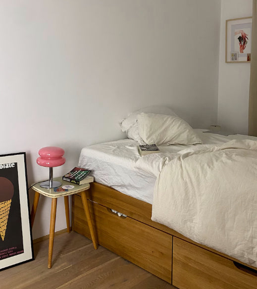 Skorter | LueurRose – Retro Table Lamp with Dimmable LED and USB