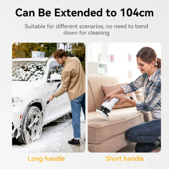 Skorter | Cordless Electric Cleaning Brush – 7 Interchangeable Heads for Effortless Deep Cleaning