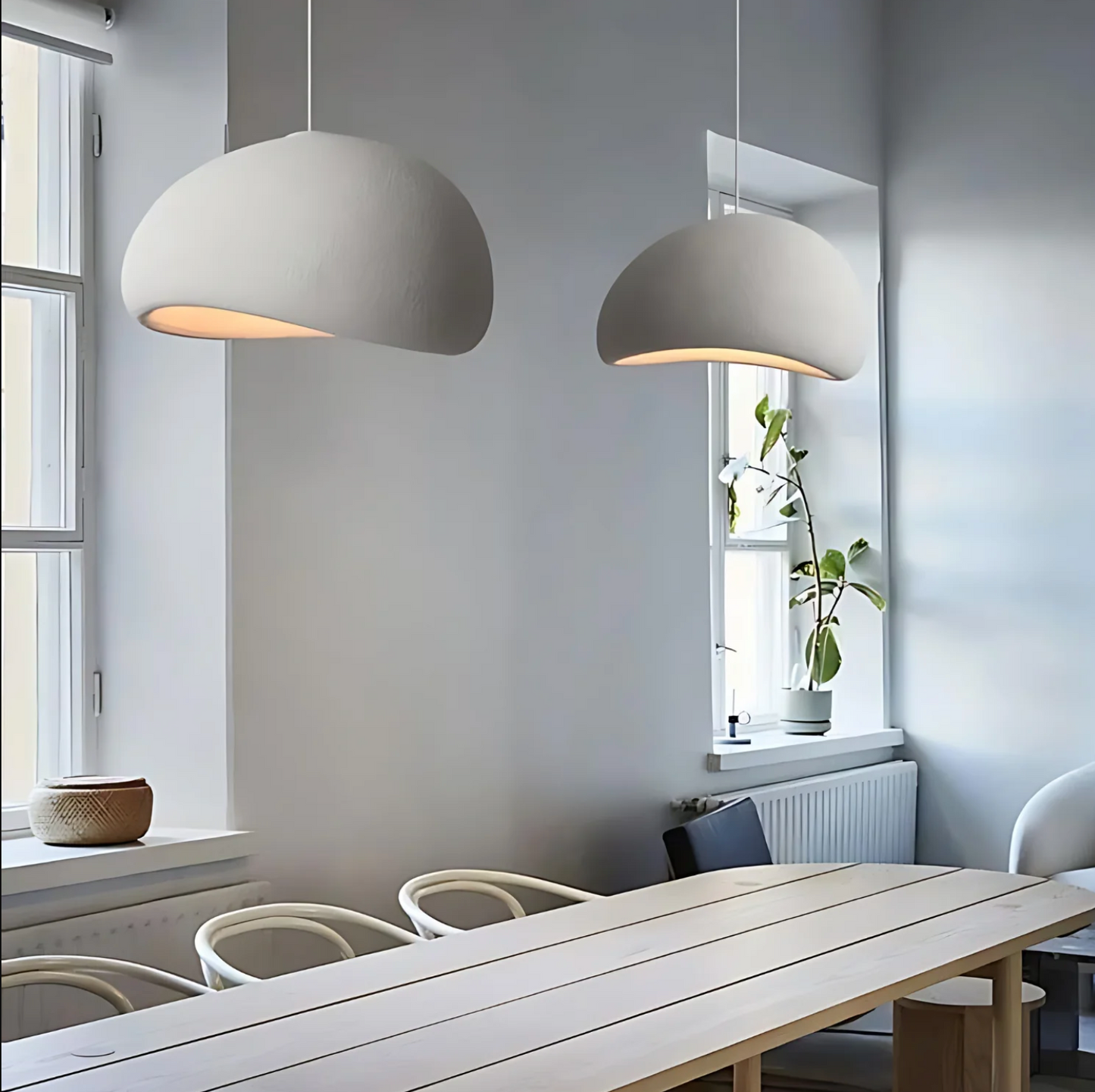 Skorter | LED Pendant Lamp - Nordic Wabi Sabi Design - Adjustable Lighting Fixture for Home Decor & Modern Interiors