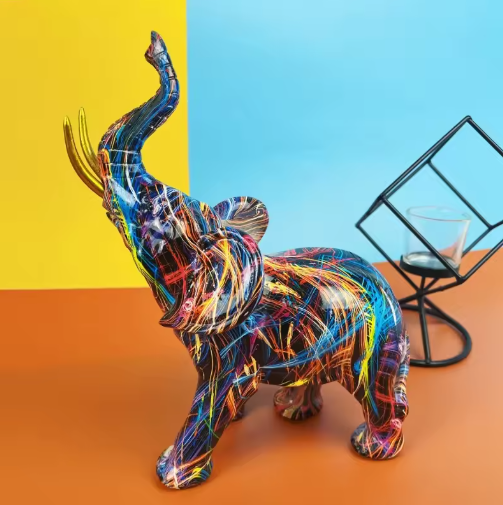 Skorter | Colorful Elephant Statue