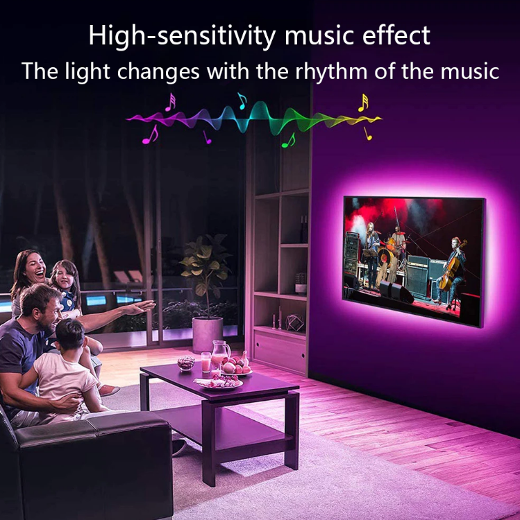 Skorter | LED Light Strips For Bedroom RGB 5050 Bluetooth Control Feet Supports Light Decor