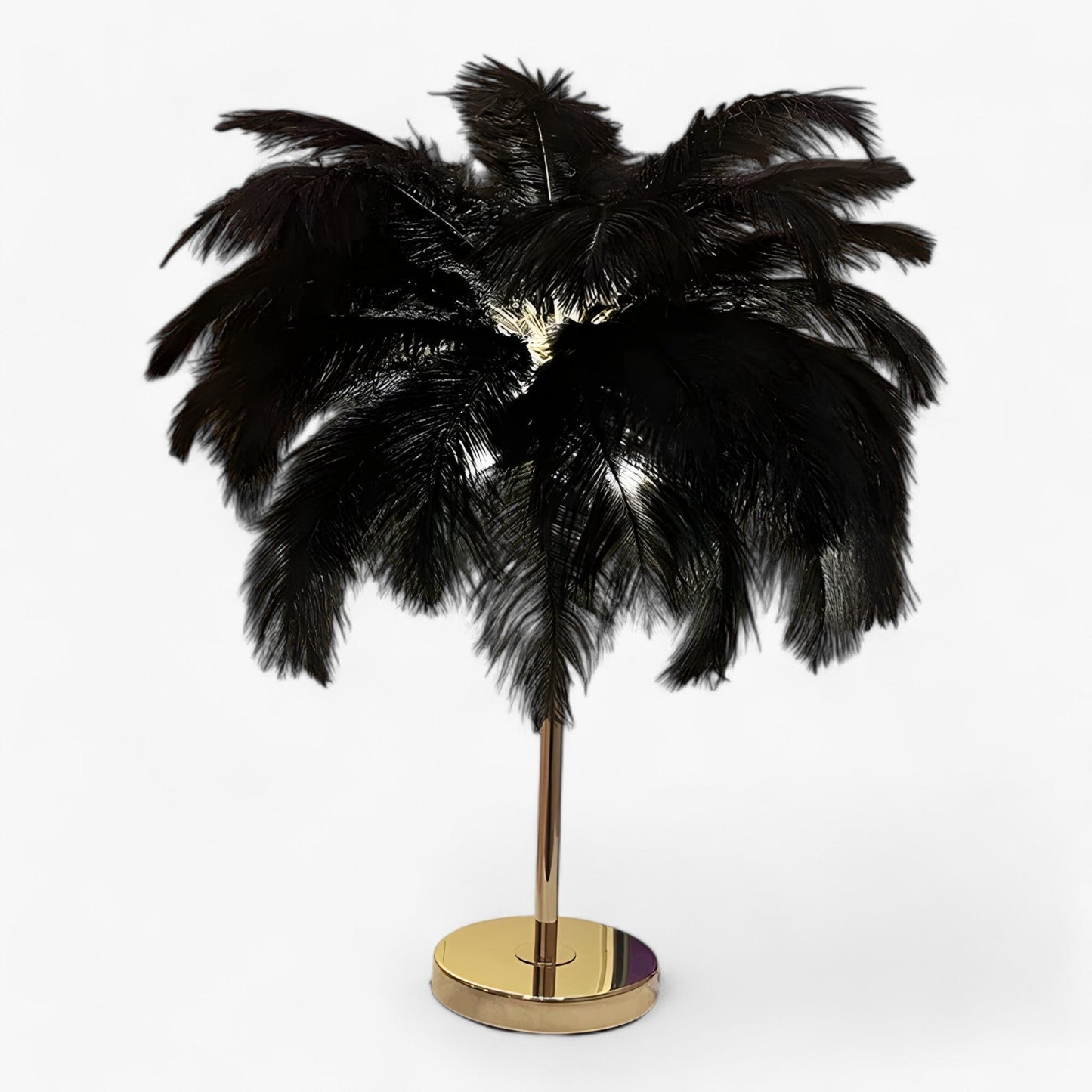 Skorter | FeatherGlow | Table lamp with touch control - LED with feathers for weddings and room decoration