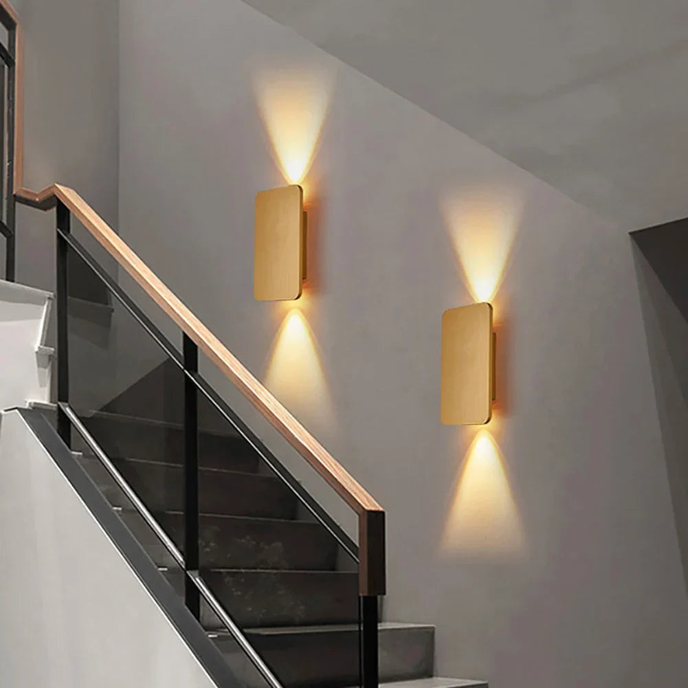 Skorter | Aria Modern Square Wall Lamp β Up and Down Lighting for Bedroom and Living Room