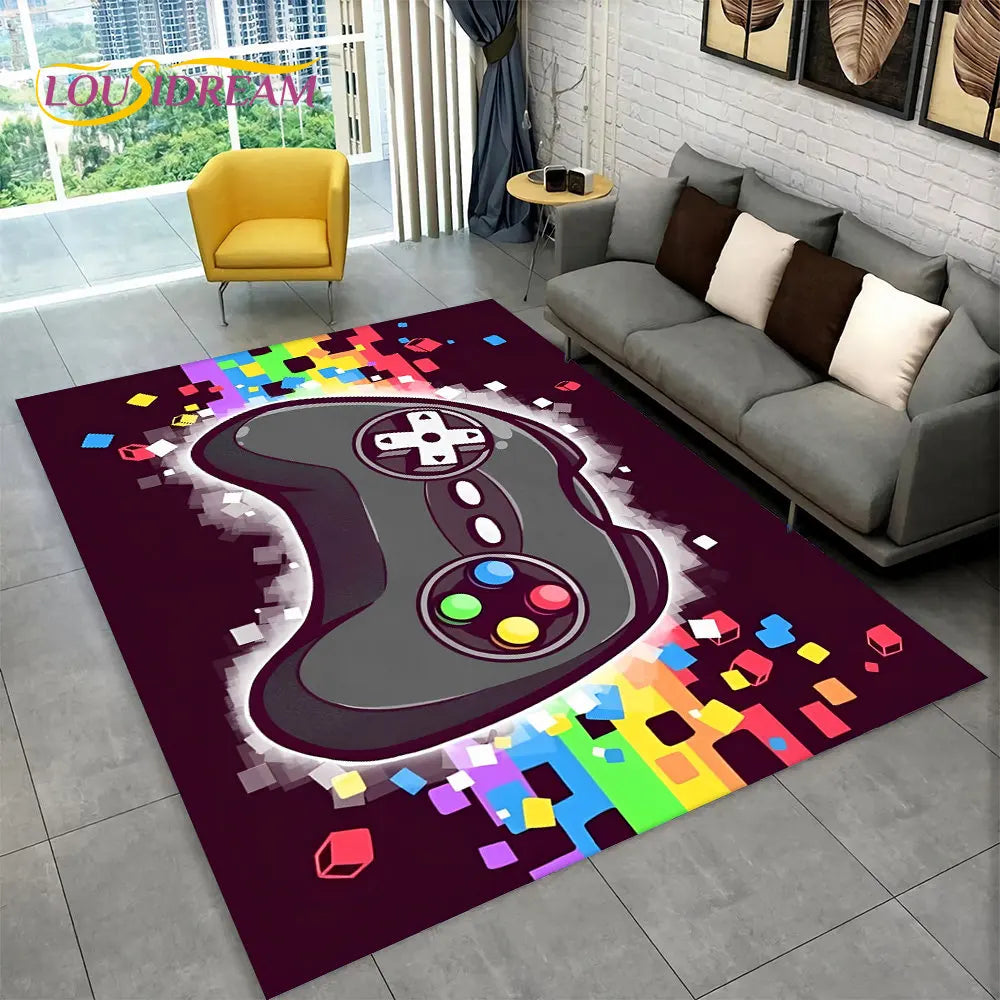 Skorter | Alex 3D Gamer Playmat Carpet - Large Non-Slip Carpet for Kids & Living Room