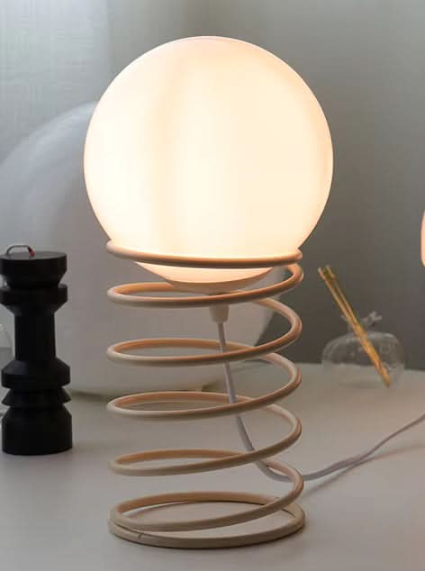 Skorter | FrostOrb Bauhaus Table Lamp – Frosted Glass