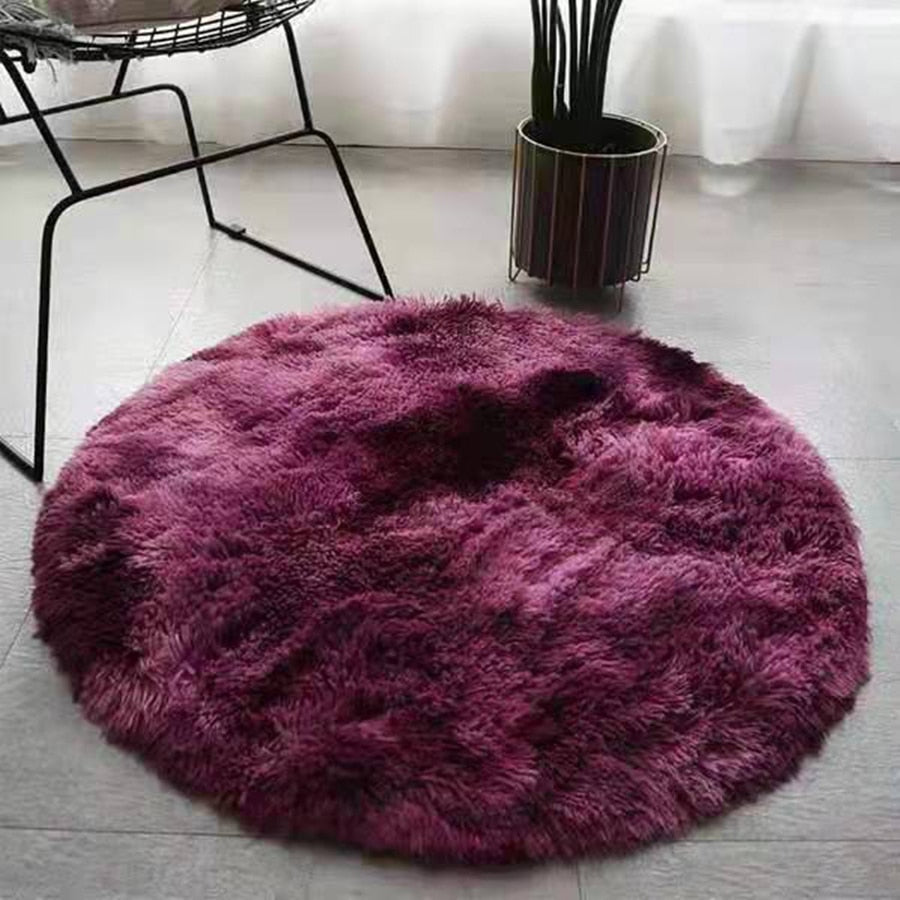 Skorter | Soft Fluffy Round Rug