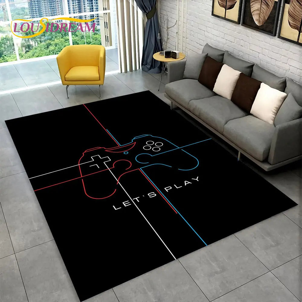 Skorter | Alex 3D Gamer Playmat Carpet - Large Non-Slip Carpet for Kids & Living Room