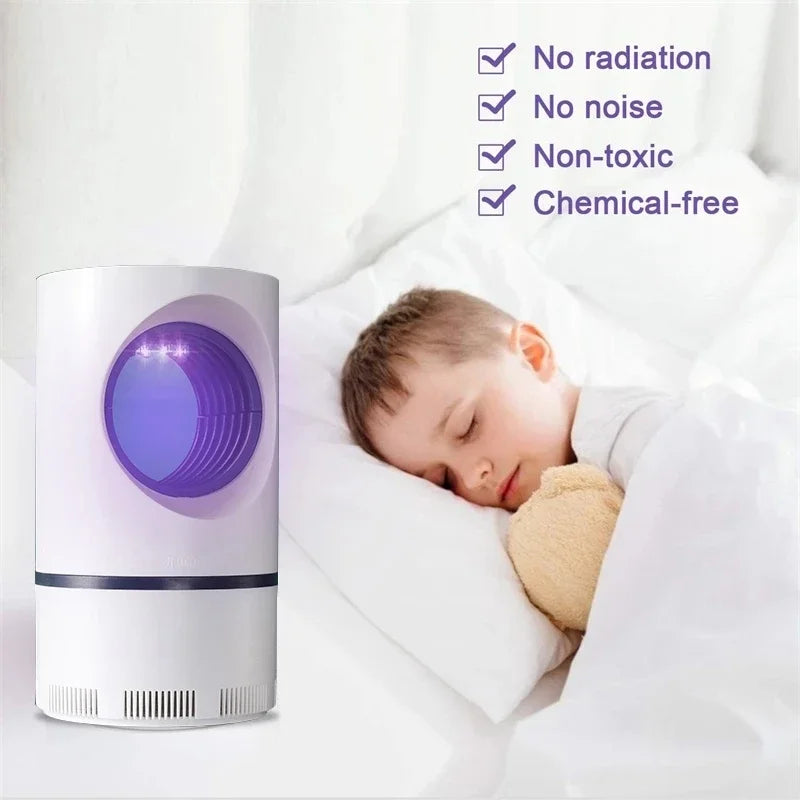 Skorter | New Indoor Electric Mosquito Trap Mosquito Lamp with USB Power and Adapter Suction Fan Outdoor Insect Trap