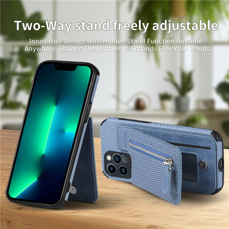 Skorter | Vegan Leather Wallet Case for iPhone