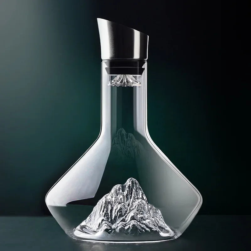 Skorter | 1500ml Iceberg Decanter Creative Lead-Free Crystal Material Luxury High-Quality Home Red Wine Distributor Decanter Wine Jug