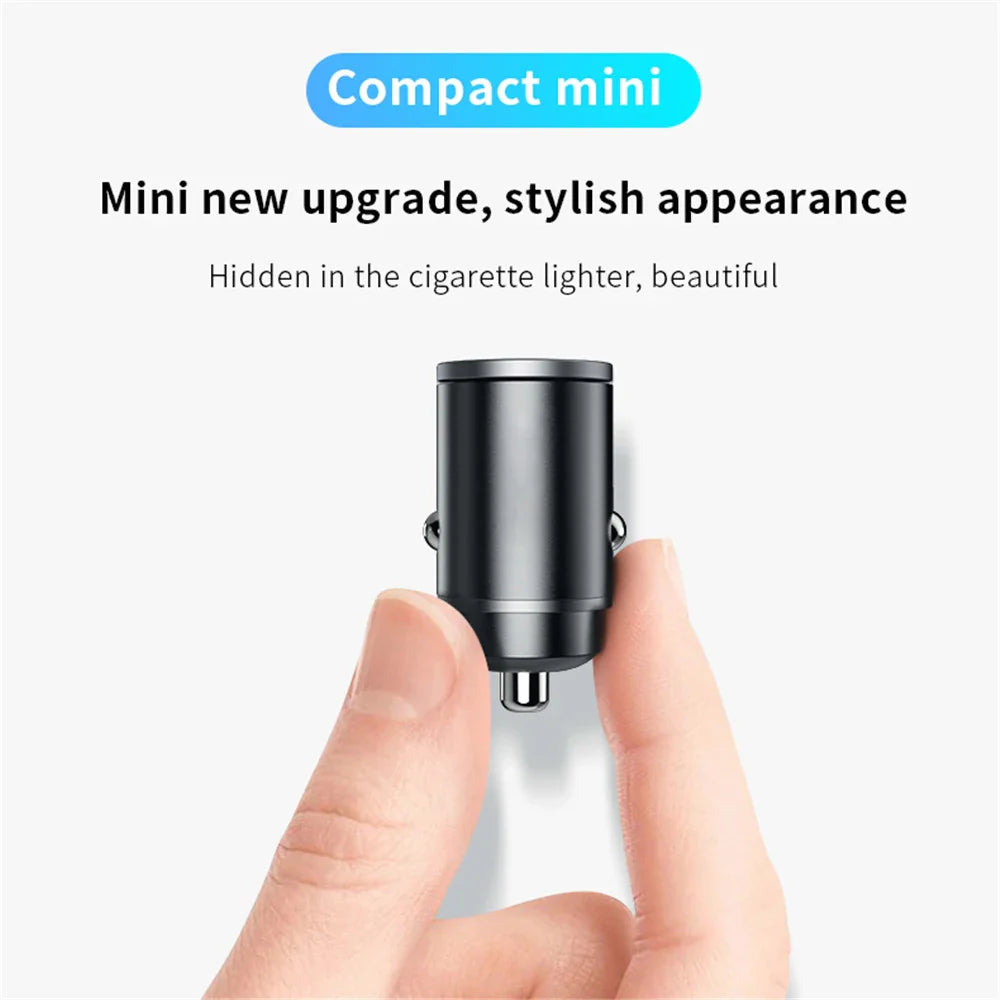 Skorter | 100W/200W QC3.0 PD Mini Car Charger - 12-24V Fast Charging