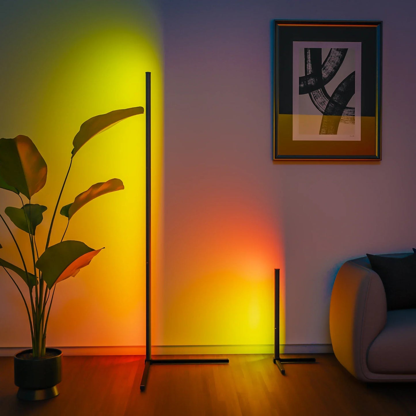 Skorter | Smart RGB Floor Lamp - 16 Million Color Changing Mood Light