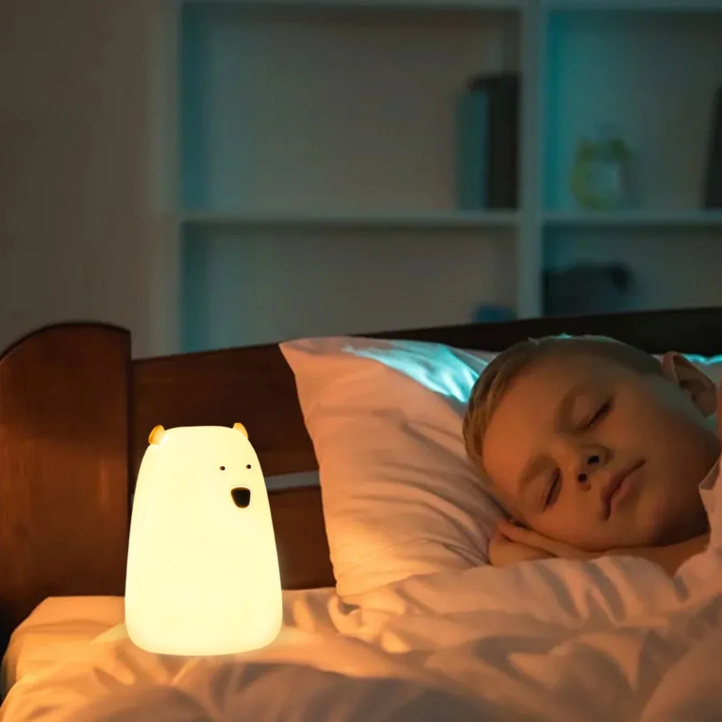Skorter | Bjørn LED Night Lamp - Touch Sensor Bed Light for Children